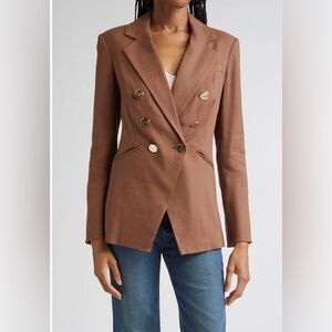 Veronica Beard Elle Linen Blend Dickey Jacket Size 14
